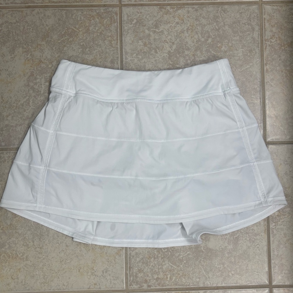 White  Lululemon Pace Rival Skort Size 6